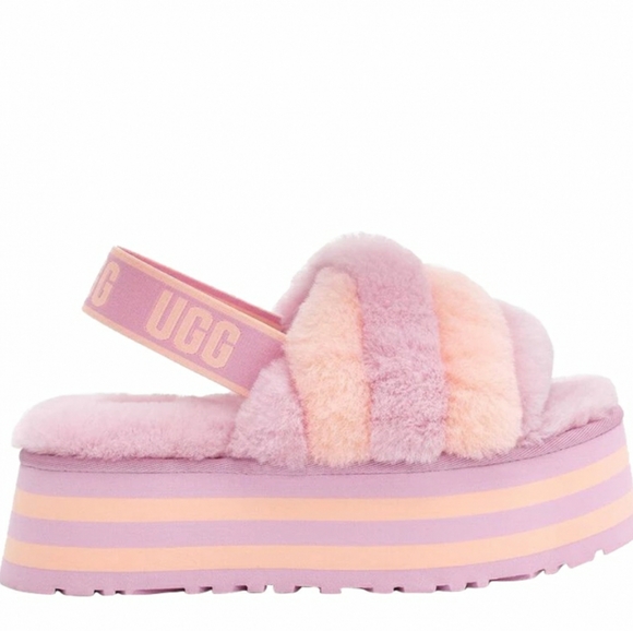 UGG Disco Stripe Platform Slides Slippers - Picture 4 of 4